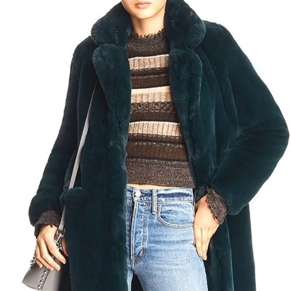 Badgley Mischka Jackets & Blazers - Badgley Mischka NWOT Faux Fur Teddy Emerald Green Coat